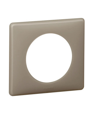 Plaque Céliane Poudré 1 poste - finition Grès