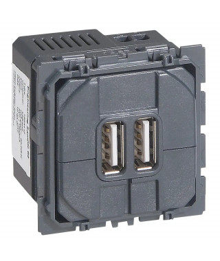 Prise double USB Céliane - Type-A 2,4A 12W