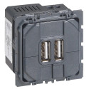 Prise double USB Céliane - Type-A 2,4A 12W