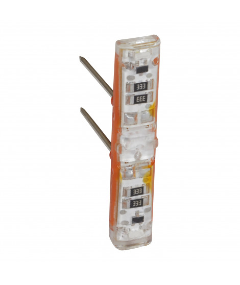 Voyant témoin 230V Easy-Led brochable à LEDs blanches pour mécanismes Mosaic