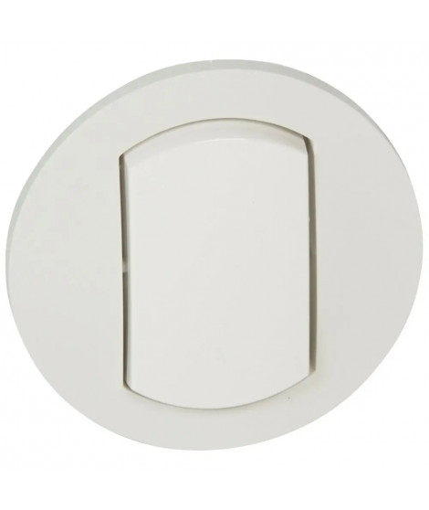 Enjoliveur simple Céliane IP44 pour référence 067001 ou 067031 - Blanc