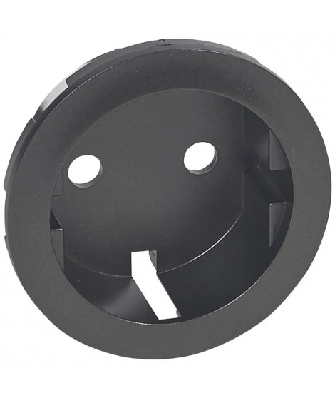 Enjoliveur Céliane pour prise 2P+T standard germanique - finition graphite