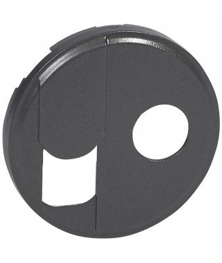 Enjoliveur Céliane pour prise téléphone RJ45 et TV simple - finition graphite