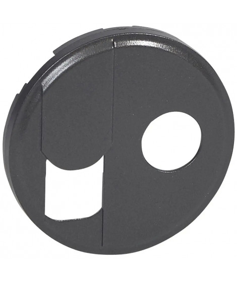 Enjoliveur Céliane pour prise téléphone RJ45 et TV simple - finition graphite