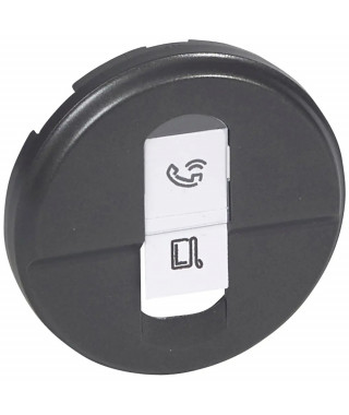 Enjoliveur Céliane pour prise RJ45 - finition graphite