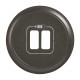 Enjoliveur Céliane pour prise double USB Type-A et Type-C - graphite