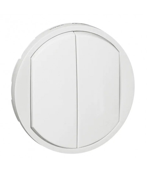 Enjoliveur large Céliane double interrupteur