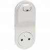 Enjoliveur Céliane prise 2P+T Surface et chargeur USB semi encastré - Blanc