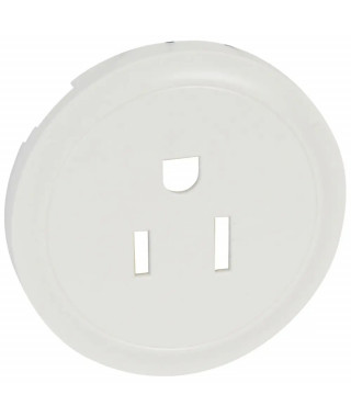 Enjoliveur Céliane pour prise de courant 2P+T standard US - Blanc