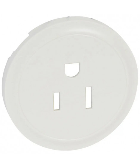 Enjoliveur Céliane pour prise de courant 2P+T standard US - Blanc