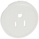 Enjoliveur Céliane pour prise de courant 2P+T standard US - Blanc