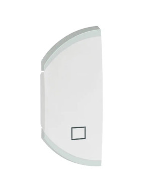 Enjoliveur simple Céliane STOP montage gauche uniquement - blanc