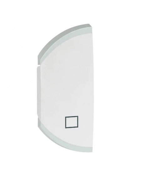 Enjoliveur simple Céliane STOP montage gauche uniquement - blanc