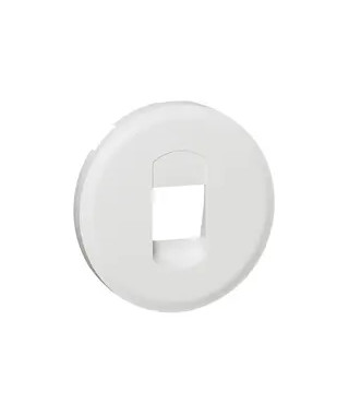 Enjoliveur Céliane pour prise haut parleur simple - Blanc