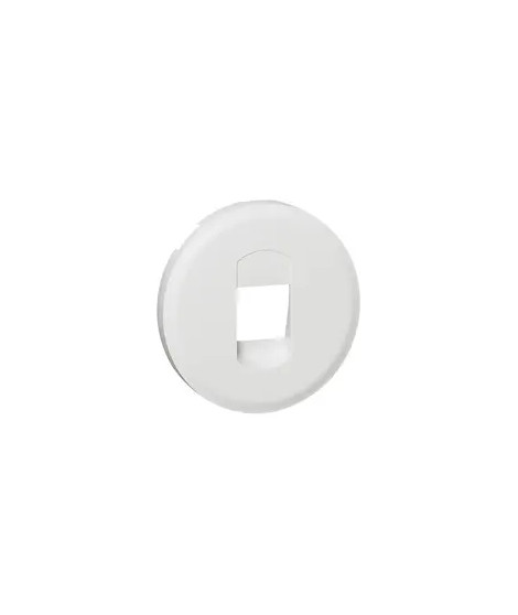 Enjoliveur Céliane pour prise haut parleur simple - Blanc