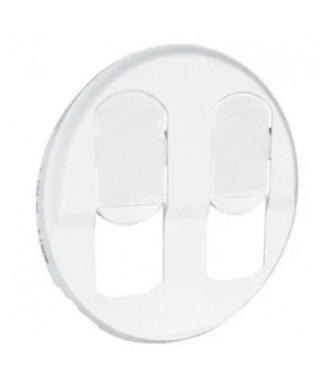 Enjoliveur Céliane pour prise double RJ45 - Blanc