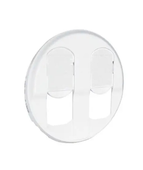 Enjoliveur Céliane pour prise double RJ45 - Blanc