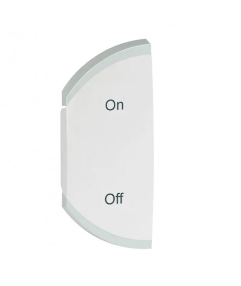 Enjoliveur simple Céliane marquage ON et OFF montage gauche - blanc