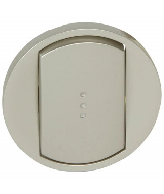 Enjoliveur large Céliane pour commandes d'éclairage standard - finition titane