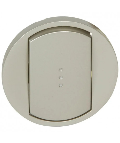 Enjoliveur large Céliane pour commandes d'éclairage standard - finition titane