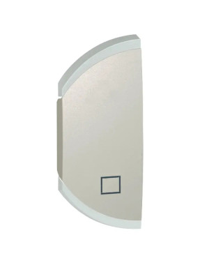 Enjoliveur simple Céliane STOP montage gauche uniquement - titane