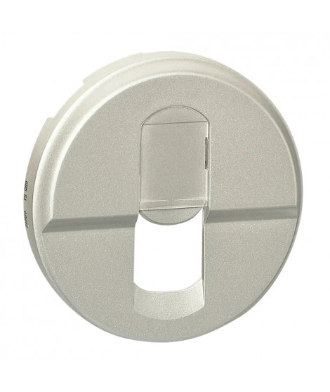 Enjoliveur Céliane pour prise RJ45 - finition titane