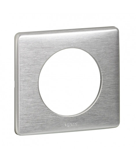 Plaque Céliane Métal 1 poste - finition Aluminium