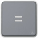 Interrupteur ou va-et-vient lumineux Plexo composable IP55 10AX 250V - gris