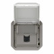 Prise RJ45 catégorie 6A STP Plexo composable gris