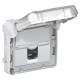 Prise RJ45 étanche catégorie 6 FTP Plexo composable IP55 gris