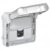 Prise RJ45 étanche catégorie 6 FTP Plexo composable IP55 gris