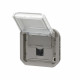 Prise RJ45 catégorie 6 FTP Plexo composable gris