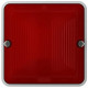 Diffuseur étanche pour lampe rouge Plexo composable IP55 - gris et blanc