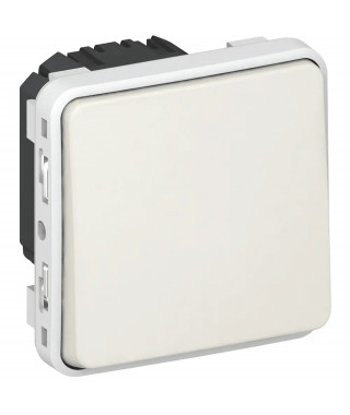 Interrupteur ou va-et-vient étanche Plexo composable IP55 10AX 250V - blanc