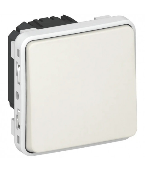 Interrupteur ou va-et-vient étanche Plexo composable IP55 10AX 250V - blanc