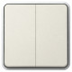 Double poussoir étanche NO+NF Plexo composable IP55 10A - blanc