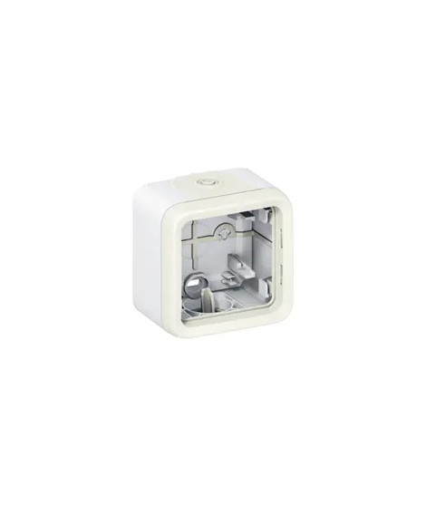 Boîtier étanche à embouts 1 poste Plexo composable IP55 - blanc