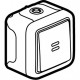 Poussoir étanche NO lumineux 10A Plexo complet IP55 saillie - gris