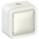Sortie de câbles étanche avec serre-câbles Plexo complet IP55 saillie - blanc