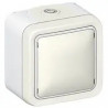 Sortie de câbles étanche avec serre-câbles Plexo complet IP55 saillie - blanc