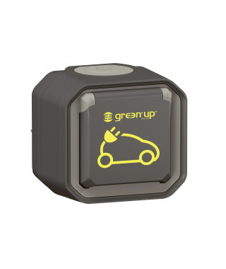 Prise pour recharge véhicule électrique Plexo complet saillie anthracite