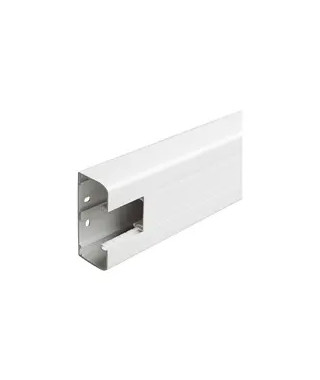 Goulotte 1 compartiment à clippage direct 50x105mm Mosaic - blanc
