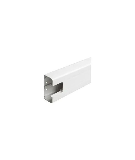 Goulotte 1 compartiment à clippage direct 50x105mm Mosaic - blanc