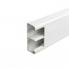 Goulotte 2 compartiments à clippage direct 50x130mm Mosaic longueur 2m - blanc