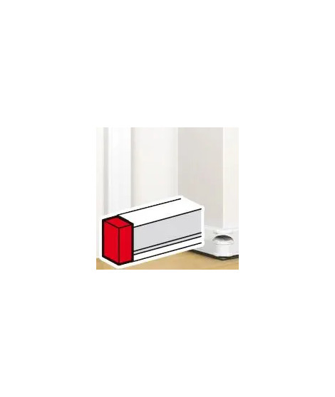 Embout pour goulotte à clippage direct Mosaic 50x130mm - blanc