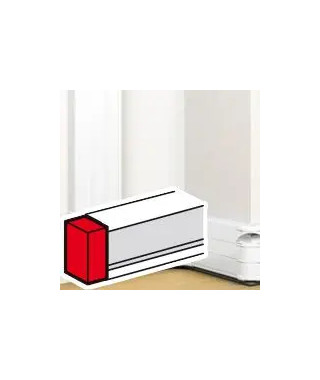 Embout pour goulotte à clippage direct Mosaic 50x180mm - blanc