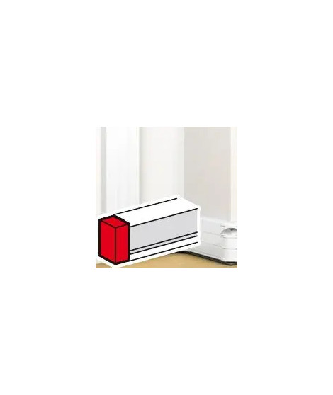 Embout pour goulotte à clippage direct Mosaic 50x180mm - blanc