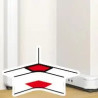 Angle intérieur pour goulotte à clippage direct Mosaic 50x80mm - blanc