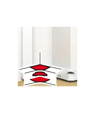 Angle intérieur pour goulotte à clippage direct Mosaic 50x145mm - blanc