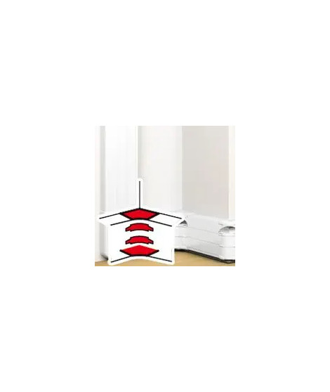 Angle intérieur pour goulotte à clippage direct Mosaic 50x180mm - blanc